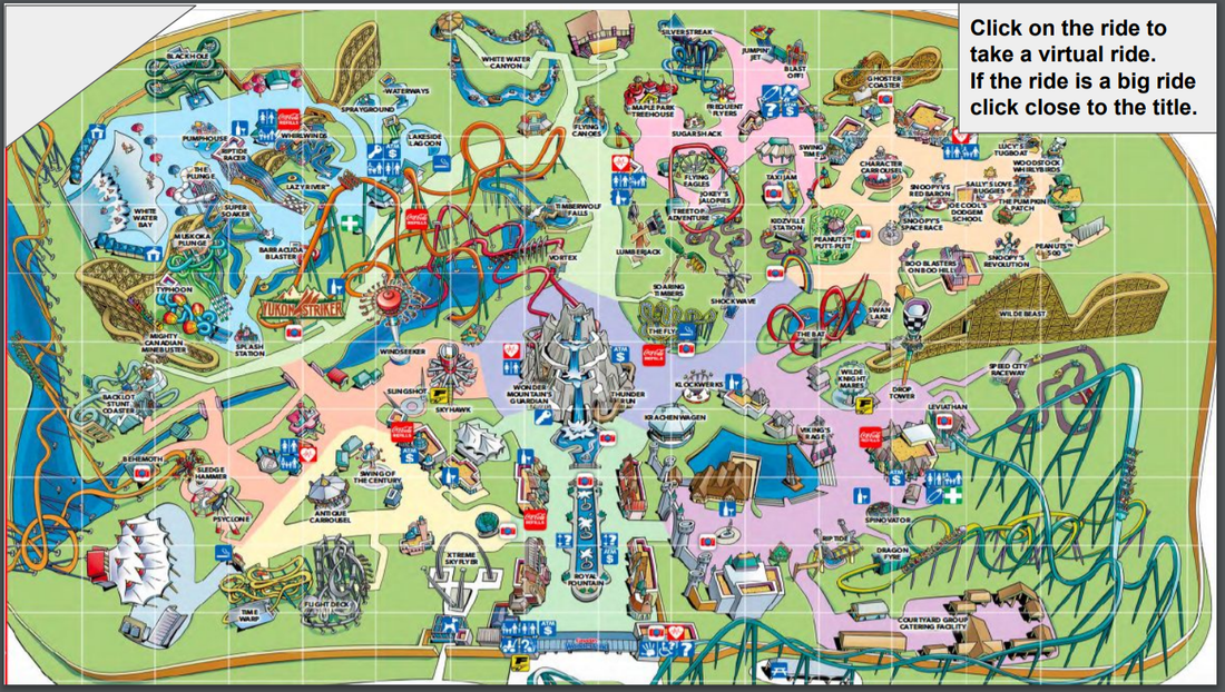 Wonderland Amusement Park Map